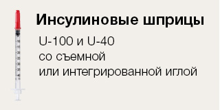 Инсулиновые шприцы